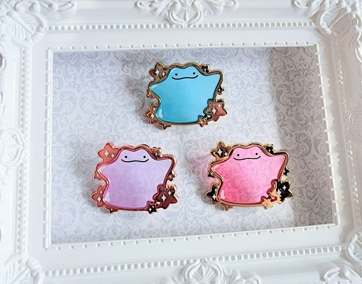 Ditto Pin Jelly Ditto Enamel Pin | Epoxy Transparent Ditto Hard Enamel Pin ...